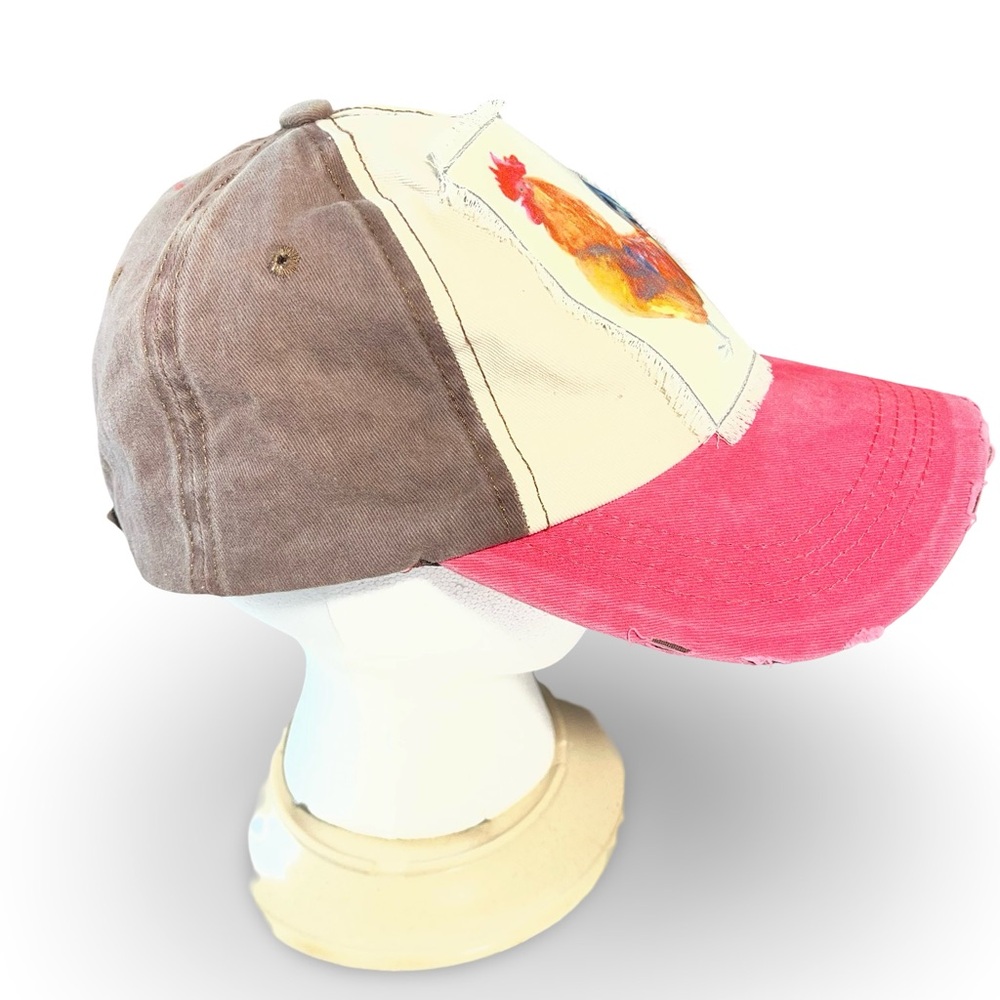 Southern Junkie Distressed Rooster Adjustable Cap O/S - Picture 3 of 8
